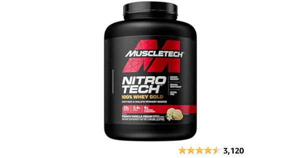 Muscletech nitro tech 100% whey gold, 910g