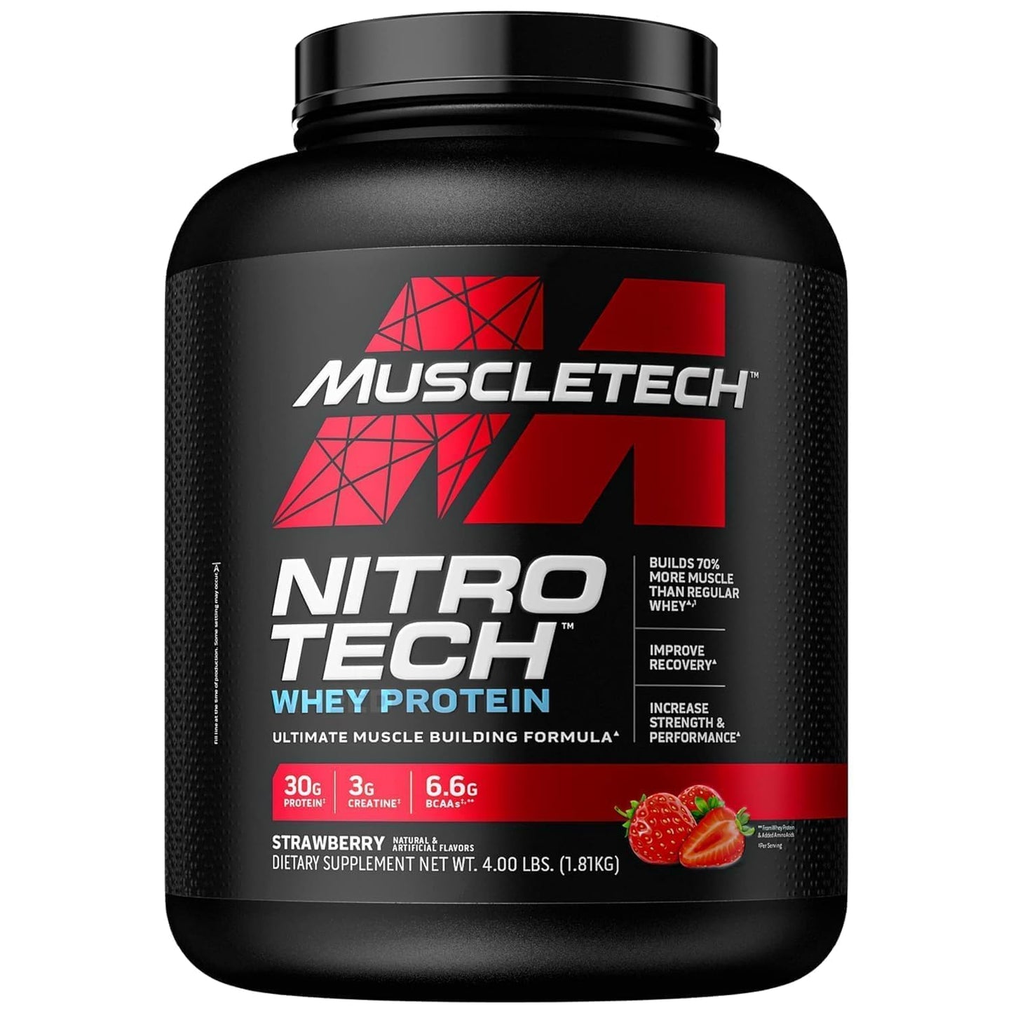 Muscletech nitro tech 100% whey gold, 910g