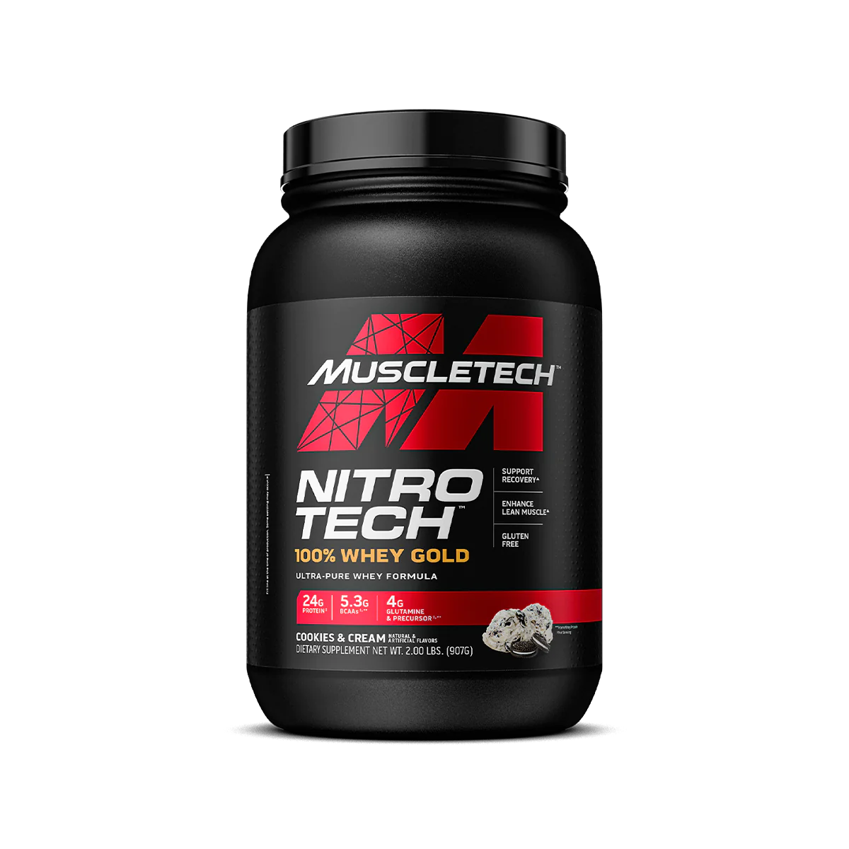 Muscletech nitro tech 100% whey gold, 910g