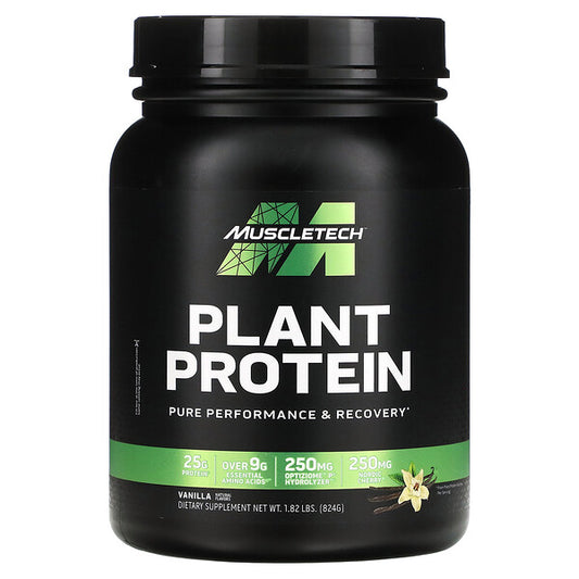 MuscleTech, Plant Protein, Vanilla, 1.82 lbs (824 g)