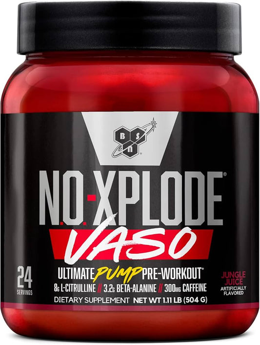 No-explode vaso, pre-workout, 24 servings