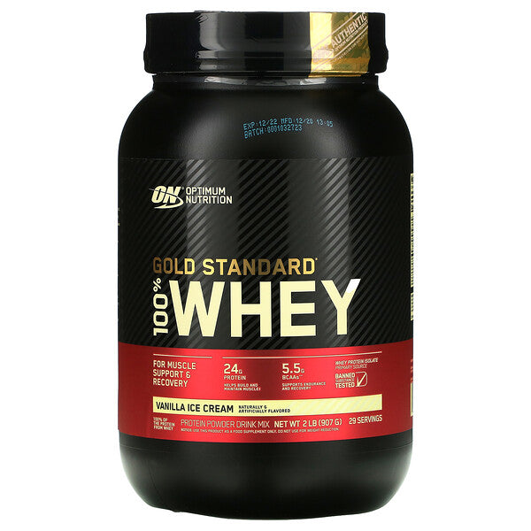 Optimum Nutrition, Gold Standard 100% Whey protein, 2 lb (907 g)