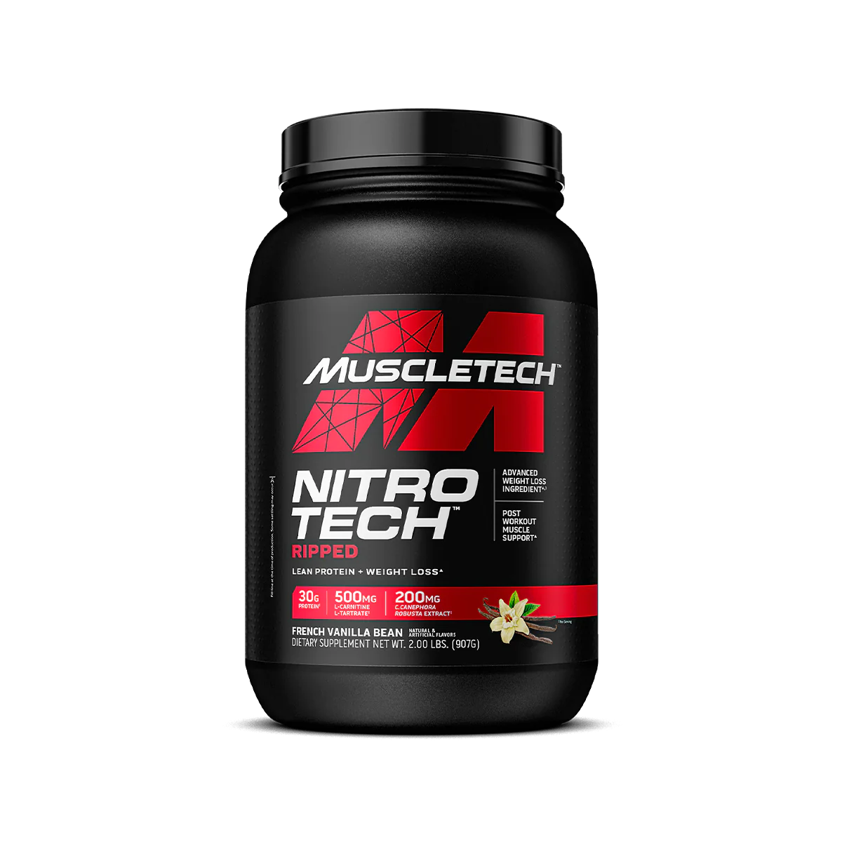 MuscleTech, Nitro Tech Ripped, Lean Protein + Weight Loss, 2 lbs (907 g)