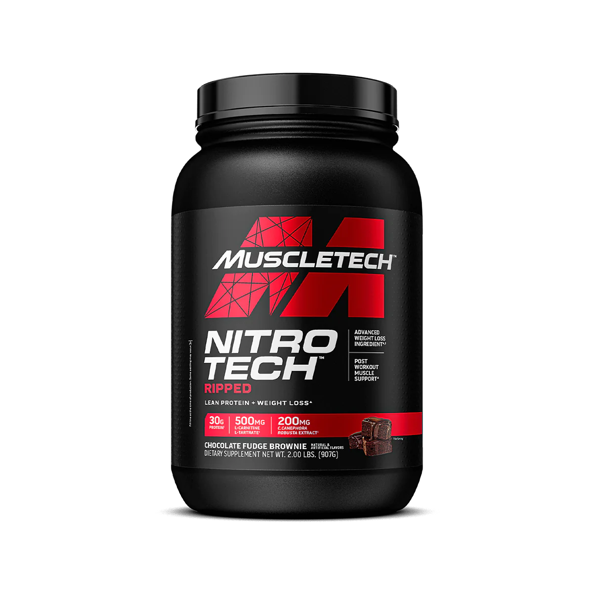 MuscleTech, Nitro Tech Ripped, Lean Protein + Weight Loss, 2 lbs (907 g)