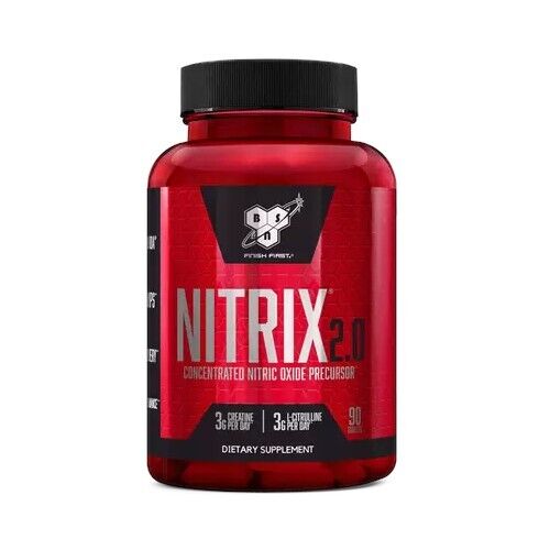 BSN, Nitrix 2.0, Concentrated Nitric Oxide Precursor, 180 Tablets